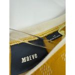 Anthropologie Maeve Mustard Yellow Dotted Print Long Sleeve Boat Neck Top 12 Photo 1