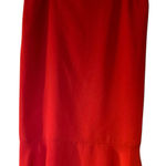 Tally Taylor Red Trumpet Midi Skirt SZ 18 W Lined Layered Christmas 90's VTG Photo 0