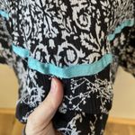 Notations Y2K Tiered Skirt Dark Floral Patchwork XL Ribbon Whimsigoth Goth Mixed Pattern Photo 4