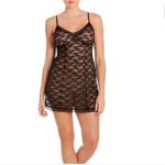 None Secret Treasures Lace See Through Teddy Black Lace Chemise Model Lingerie Sexy Photo 7