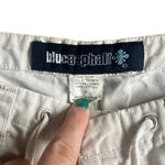 Blue Asphalt Cream Capri Cropped Pants Y2K Photo 2