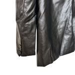 Princess Polly Women's Black faux Leather blazer Jacket M Photo 6