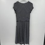 Boden Amelie Jersey Navy Blue White‎ Striped Short Sleeve Stretch Dress Size 6R Photo 5