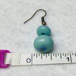 Earrings Two Pair Dangle Hook Pierced Shade of Blue, Teal, Pale Green Subjective Photo 10