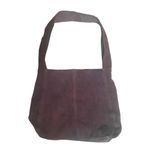 Old Navy  Boho Y2K Vintage Brown Suede Genuine Leather Tote Bag Photo 1
