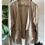 Stitch Fix NWT 2X Waterfall Suede Jacket Tan GORGEOUS! Flattering-  Rielle Photo 0