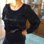Ling sleeve silk blouse Black Size 8 Photo 0