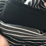 The Limited  Black White‎ Stripe Pleated Midi Skirt Size 8 Photo 4