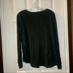 Lou & grey Dark Grey Knit Long Sleeve Side Slit Top M Photo 8