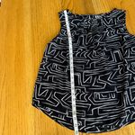 Worthington  Women's Petite Large Geometrical Sleeveless Black & White Top Blouse Photo 4