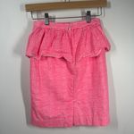 Lilly Pulitzer  Thyme Skirt Women 00 Fiesta Pink Pretty Gingham 48545 Preppy Photo 1