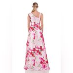 Kay Unger Fleur Walk Thru Jumpsuit Pink Size 8 Photo 2