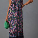 VICI  Lyssa V Neck Floral Empire Dress pink‎ blue size XS Photo 0
