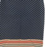 Anthropologie Sparrow Merino Wool Sweater Knit Skirt Navy Blue Dot Size Large Photo 4