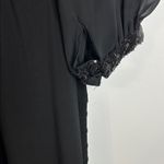 Dress Barn Elegant Black Sheer Long-Sleeve Dress with Sequin Cuffs — Size 20 Photo 5