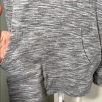 Vintage America Lightweight Hooded Knit Top Gray Marled Long Sleeve Size L Size L Photo 2