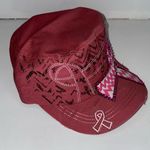 NWT Pink Ribbon Dusty Rose Pink Trucker Hat Photo 1