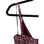 Kaileigh NWT StitchFix Rica Knit Crop Jumpsuit Women Large Maroon Red Floral Photo 5