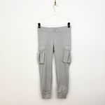 Norma Kamali Cargo Jog Pant in Grey Soft Knit Joggers Photo 1