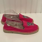 Soludos Espadrille Slip On Loafers Women's Pink Elephant Print Casual Shoes 10 Photo 3