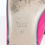 Gucci  Neon Pink Princetown Leather Slipper Mule Flat Horsebit Women's EU 37 Photo 8