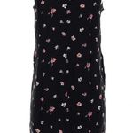 Gap  Black Sleeveless Floral Print Y2K Shift Dress Women’s Size Small S Photo 1