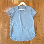 Athleta  uptempo blue rounded hem athletic tshirt small Photo 8