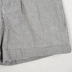 Lauren James Dark Gray and White Stripe Seersucker Shorts Size XS Preppy Shorts Photo 2