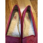 UGG  Alloway Leather Sheepskin Logo Pink Slip on Flats Shoes Women’s 8 Classic Photo 2