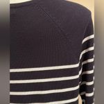 Grace Black & White Stripes Long Sleeves Perfect Fit Sweater SZ M In Good Cond Size M Photo 5