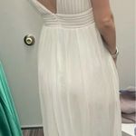 Love by Design  White Deep V Maxi Dress Leg Slit Photo 0