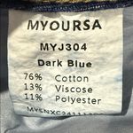 Stylish Blue Wide Leg Women's Jeans Size M Photo 9