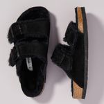 Birkenstock NWT Arizona Shearling Sandals Black Size 38 US 7 Photo 8