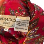Andrea Gayle Petites Vintage 90s Red Eclectic Paisley Floral Secretary Dress Size 12 Photo 6