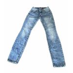 CAbi Cinch Skinny Bleach Splatter Distressed Jeans Size 0 Blue Casual Photo 10