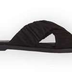 Eileen Fisher new Cross Slide Easy to Wear Flat Leather Sandal Black 9M Photo 13