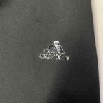 Adidas Athletic Capri Pants Womens 8 Black Polyester Blue Trim Mesh Panel Photo 5