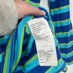 Hollister Y2K  Striped Long Sleeve‎ Shirt Blue Green Cotton Modal Top Size Small Photo 4