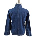Bill Blass 80s 90s Vtg Retro Jeans Denim Jacket Zip Style Sz L 100% Cotton Photo 2