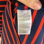 Gap  Midi Jersey Stretch Dress Navy Red Striped Knit Shift Boatneck, Size M Photo 3