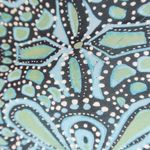 East 5th Vintage 90s  Teal Geometric Pattern Midi Skirt Photo 5