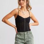 Free People NWOT Intimately FP Night Rhythm Corset Bodysuit Photo 1