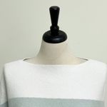 Barefoot Dreams Cozy Chic Ultra Lite Stripe Ocean Breeze Poncho NWT *Staining* Photo 1