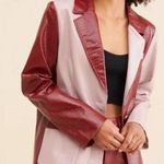 Anthropologie NEW $248 JAYLEY Collection Croc jacket blazer OS Photo 0