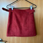 Forever 21 Burgundy Faux Suede Skirt Photo 1