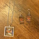 Teacher necklace and earrings Photo 0