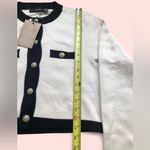 VERO MODA  Women’s Cream and Black Cardigan Size L Photo 4