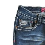 Hydraulic Retro  Low Rise Embroidered Capri Denim Jeans Size 7/8 Photo 3
