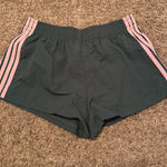 SheIn Green Shorts w/ Pink Stripes Photo 0