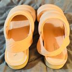 Koolaburra BY UGG ANIDA Puffy Quilted Faux Leather Slide Sandal Apricot 9.5 NIB Orange Photo 3